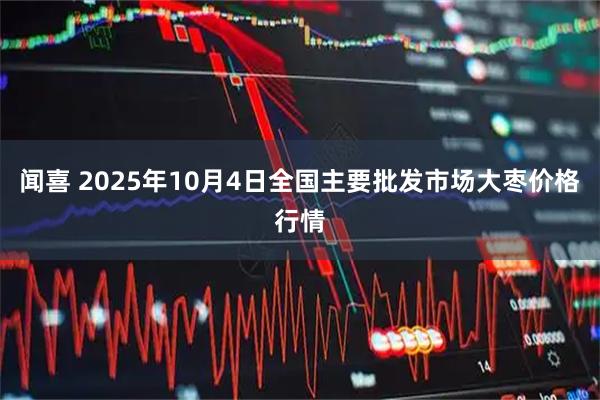 闻喜 2025年10月4日全国主要批发市场大枣价格行情