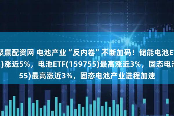 聚赢配资网 电池产业“反内卷”不断加码!储能电池ETF广发(159305)涨近5%,电池ETF(159755)最高涨近3%,固态电池产业进程加速